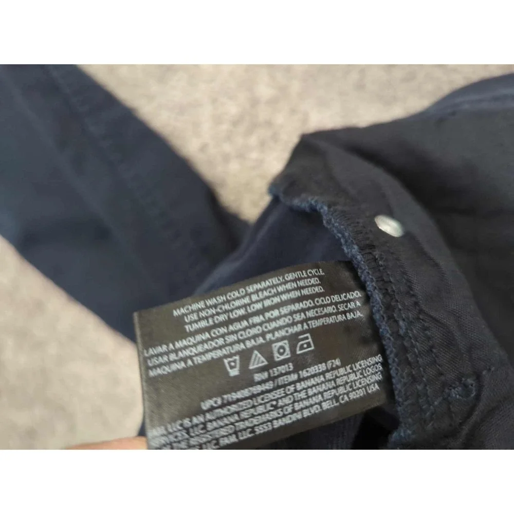 Banana Republic Jeans Mens 32x34 Black Straight Leg‎ Stretch Casual